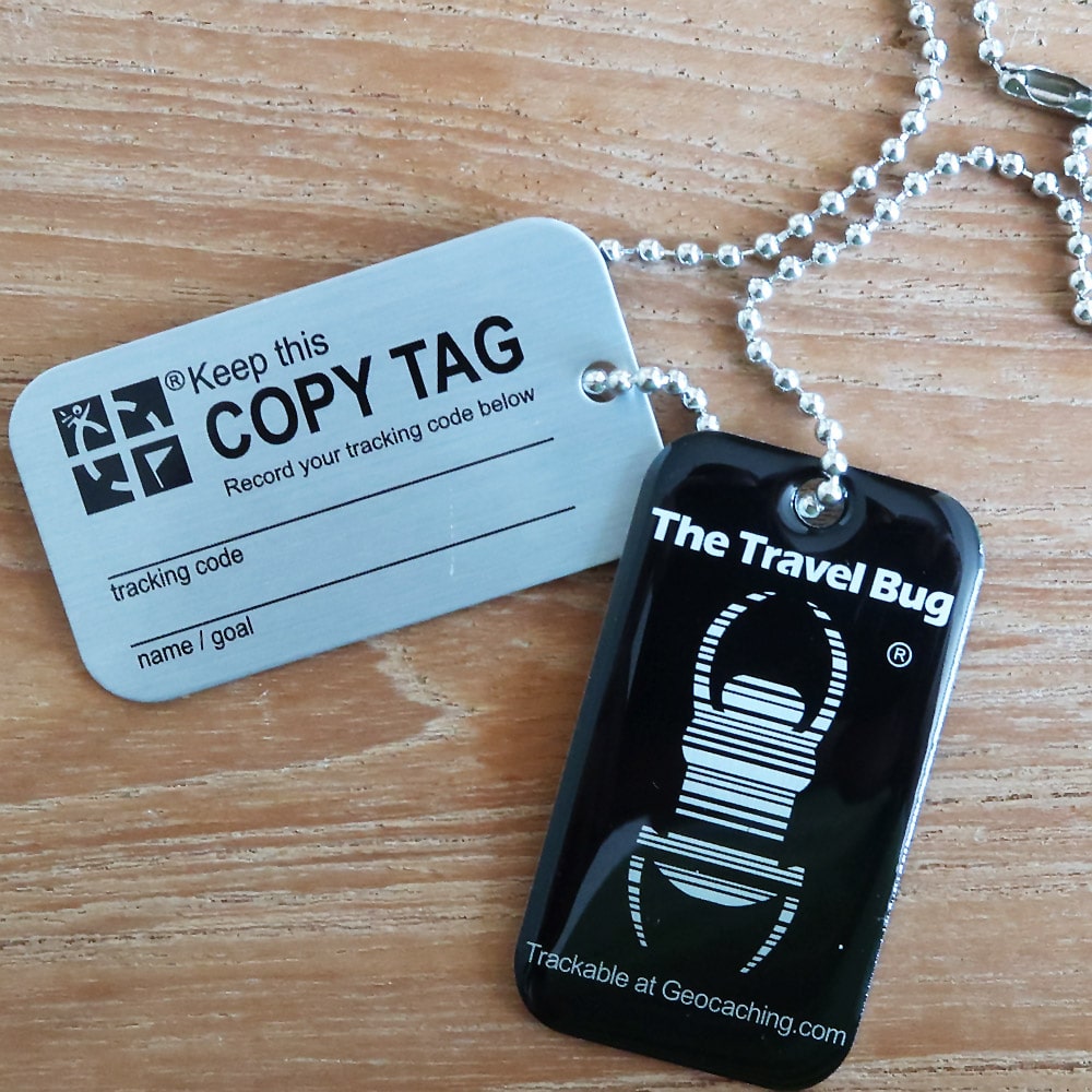 thumbnail interactive-video image 1 of Geocaching Travel Bug Silver With Copy Tag - Original Groundspeak Standard Travelbug 1 of 6
